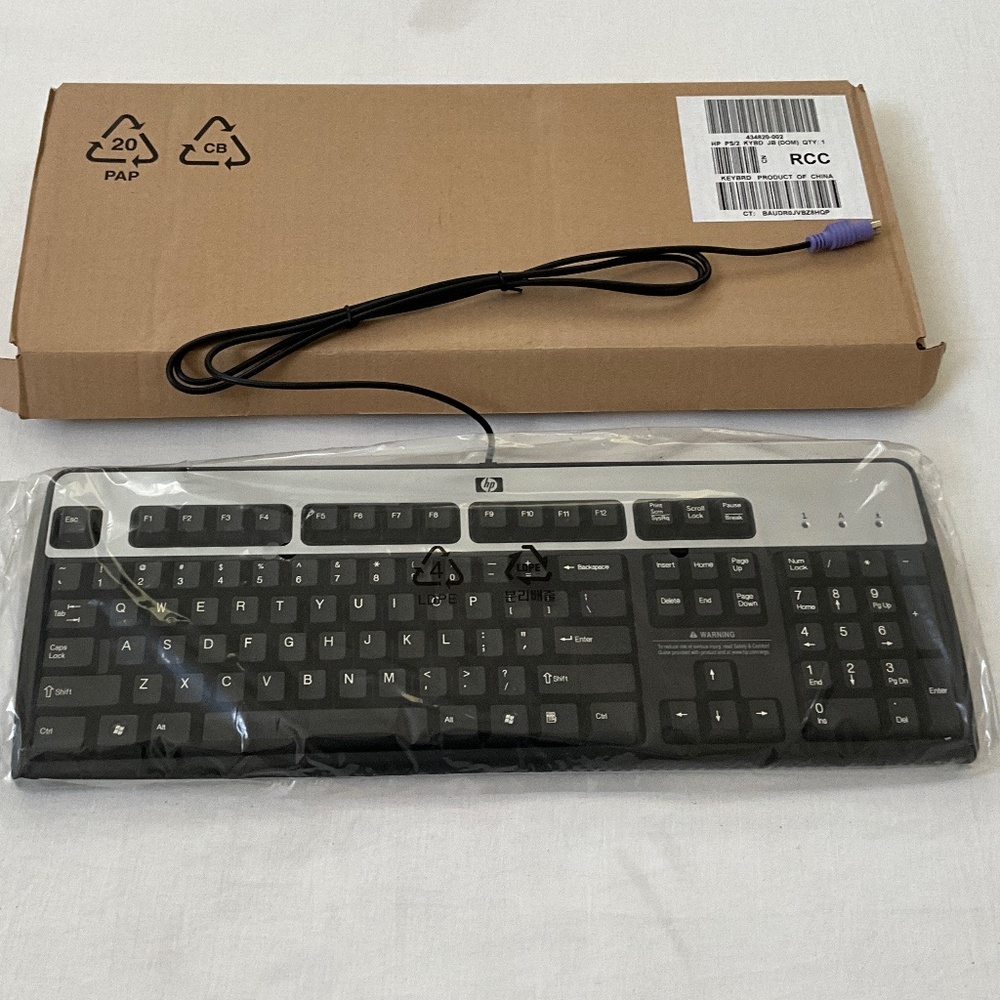 NIB HP Wired Keyboard Model KB-0316 Black